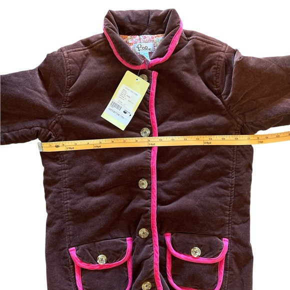 Lilly Pulitzer Vintage/White Label Girl’s Charlie Coat Chocolate Brown Size 12 - Picture 10 of 12